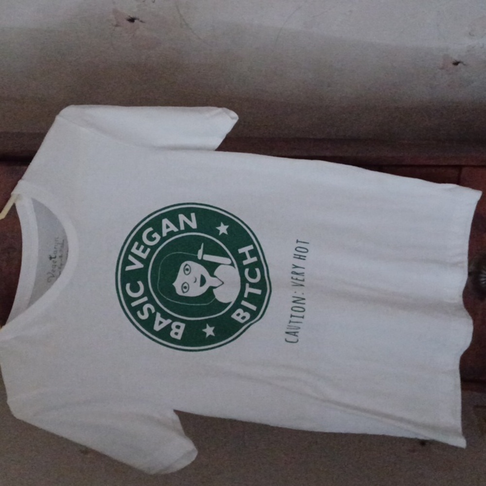 Vegetaryn Taryn French Cut Cotton T; Sz Small